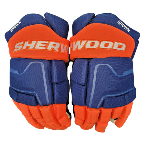 Sher-Wood Code Encrypt Pro OILERS Pro Stock Gloves 14"