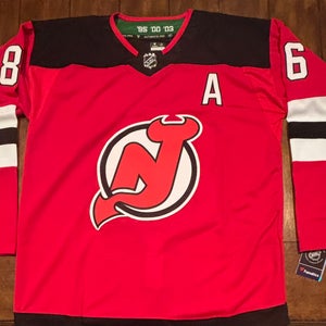 New Jersey Devils Jack Hughes Red Adult XL (54) NWT Jersey