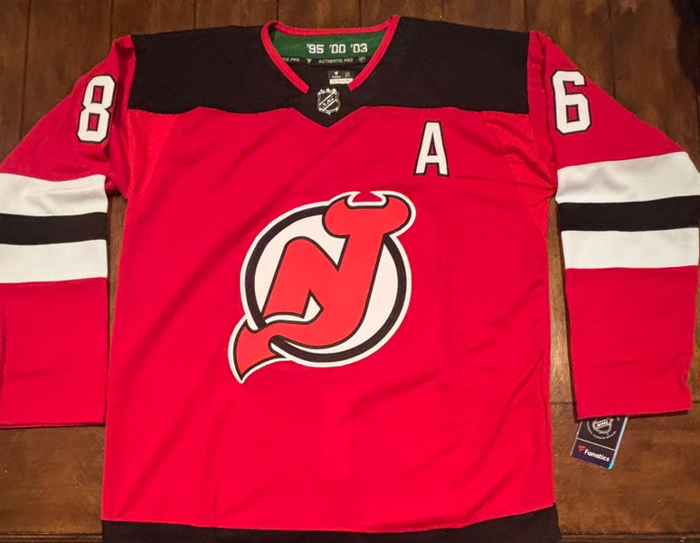 New Jersey Devils Jack Hughes Red Adult XL (54) NWT Jersey