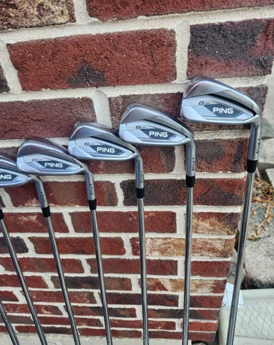 PING Black Dot G425 IRON SET 4-P,U (8 CLUBS) DGR300 105 regular steel shafts NEW GRIPS EXCELLENT