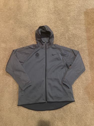 Ohio State Hockey Player issued Gray Men's XL Nike Sweatshirt (Used)