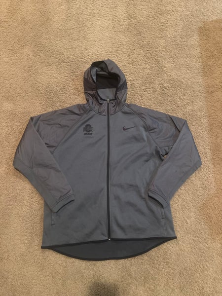 Ohio State Hockey Player issued Gray Men's XL Nike Sweatshirt (Used)