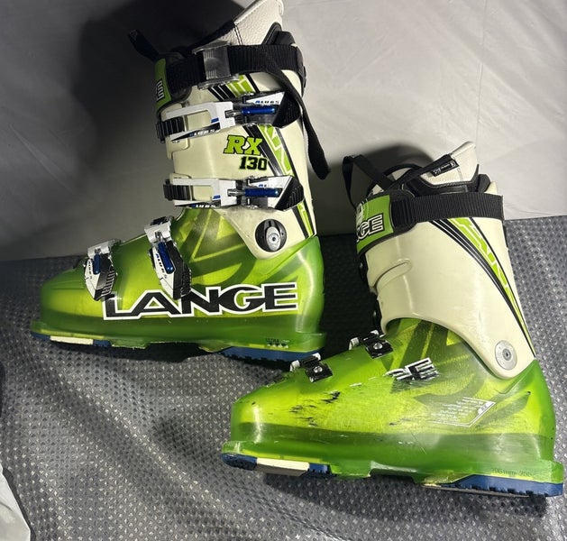 Lange RX 130 Ski Boots - Size 25-25.5 7.5US 296mm 100 Last Width -Made In Italy