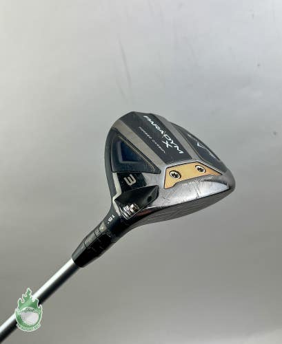 Right Handed Callaway Paradym X 3 Wood 15* Ascent 40g Ladies Flex Graphite Golf