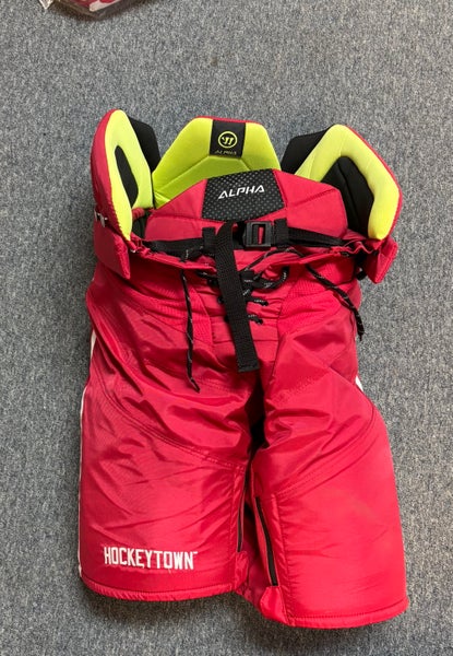 Stadium Series Detroit Red Wings Warrior alpha Hockey Pants Game Worn Chairot