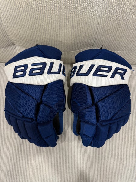 13" Toronto Maple Leafs Bauer Vapor 2X Pro Stock Hockey Gloves