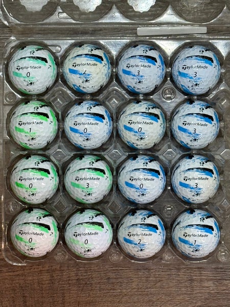 16 TaylorMade SpeedSoft Golf Balls with Ink Design