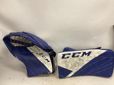 Used CCM EFLEX 5.5 Junior Goalie Catcher Navy Blue 11851-S000040005