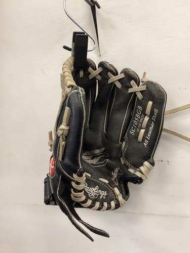 Used Rawlings SURE CATCH BB/SB Glove RH Throw Black 10 1/2" 11851-S000040104