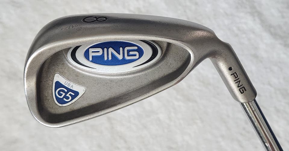 Men's Ping G5 Black Dot 8 Iron RH; Steel Shaft