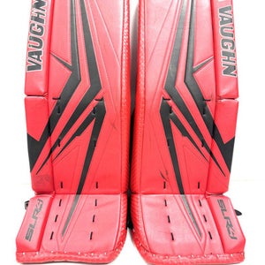 Used Vaughn SLR4 JR 28+2 Goalie Leg Pads Junior Red And Black 28" 11860-S000301003