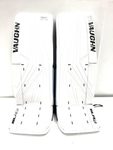 Used Vaughn SLR4 PRO 34+2 Goalie Leg Pads Senior White And Black 34" 11860-S000300999