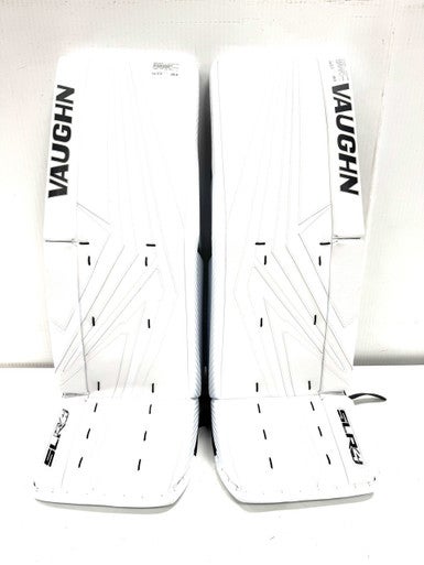 Used Vaughn SLR4 PRO 34+2 Goalie Leg Pads Senior White And Black 34" 11860-S000300999