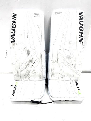Used Vaughn SLR4 JR 26+2 Goalie Leg Pads Junior White 26" 11860-S000301001