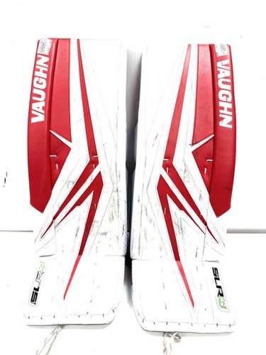 Used Vaughn SLR4 INT 30+2 Goalie Leg Pads Inter White And Red 30" 11860-S000301000