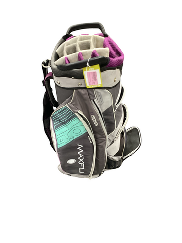 Used Maxfli U SERIES Womens Cart Bag Purple And Turquoise 11613-S000171695