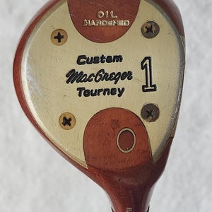 MacGregor Custom Tourney Oil Hardened Persimmon Driver RH; Steel Shaft