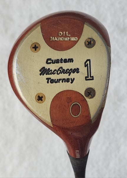 MacGregor Custom Tourney Oil Hardened Persimmon Driver RH; Steel Shaft