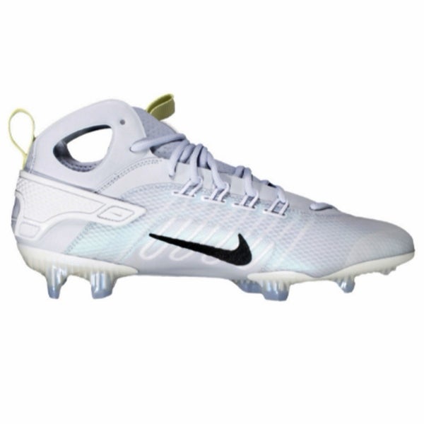 new men's 8 Nike Huarache 9 Elite mid LAX SE Lacrosse Cleats grey/black fv6149 001