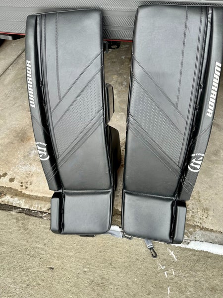 Used 35" Warrior Ritual G6 E+ Goalie Leg Pads (READ DESCRIPTION)