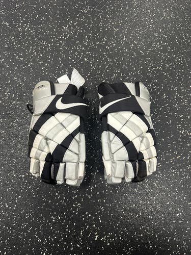 Used Nike VANDAL Lacrosse Gloves Mens Grey 12" 11849-S000033644