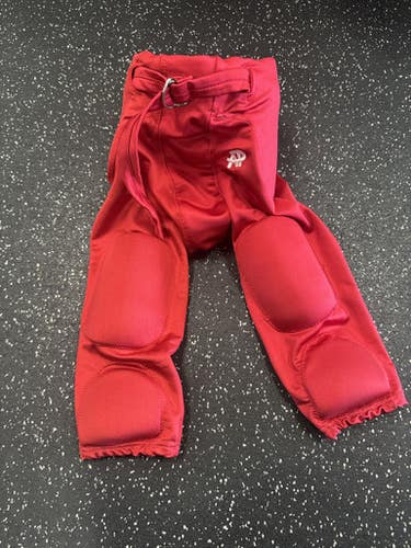 Used Youth FB Integrated Pants Red SM 11849-S000033632