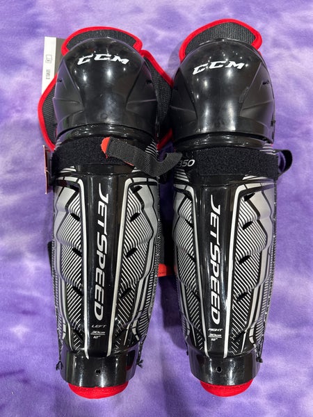 Junior CCM JetSpeed FT350 Shin Pads 12" (New)