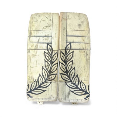 Used Bauer VAPOR HYPERLITE Goalie Leg Pads Senior White 35" 11873-S000226788