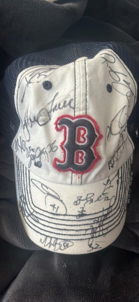 2017 autographed baseball hat by majority of baseball redsox team such as (Mookie Betts, Chris Sale.