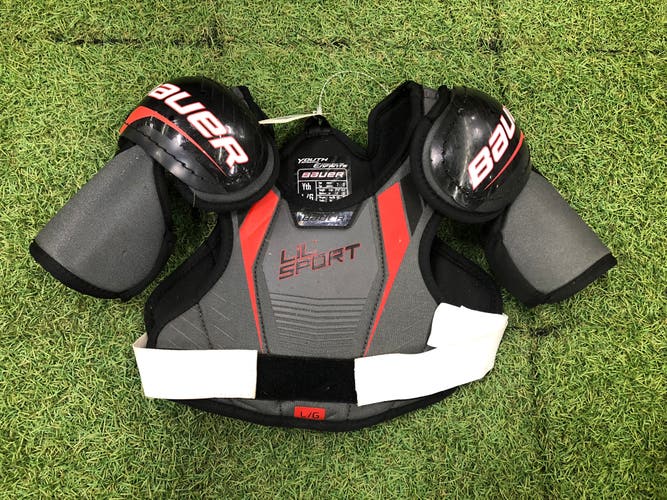 Large Youth Bauer Lil Sport Shoulder Pads (Used)