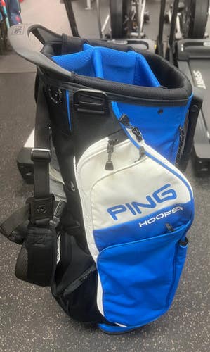 Used Ping HOOFER Mens Stand Bag Navy Blue 11497-S000153713