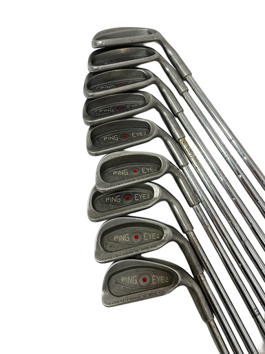 Used Ping EYE 2 RED DOT Mens Iron Set RH 3I-SW 11692-S000142716