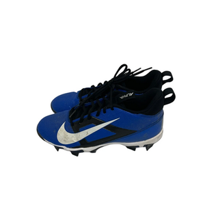 Used Nike ALPHA MENACE 4 SHARK Adult FB Cleats Black And Royal Blue Senior 8.5 11692-S000143875