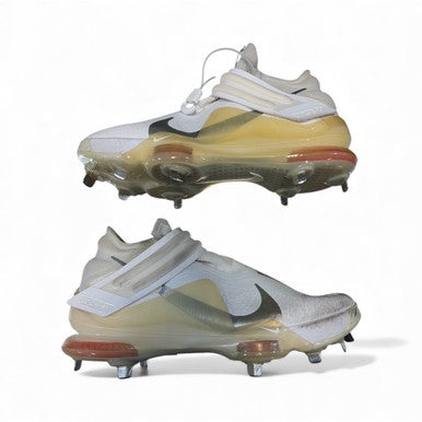 Used Nike TROUT METAL CLEATS BB/SB Cleats White Senior 11 11873-S000220605