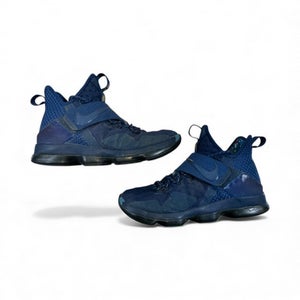 Used Nike LEBRON Basketball Shoes M Navy Blue Senior 9.5 11873-S000222009