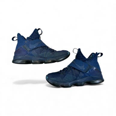 Used Nike LEBRON Basketball Shoes M Navy Blue Senior 9.5 11873-S000222009