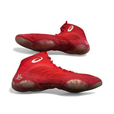 Used Asics Wrestling Shoes Red Senior 11.5 11873-S000226618