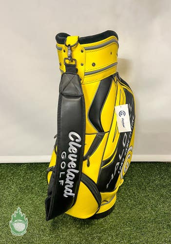 New Cleveland Long Game Fitting Golf Staff Bag With Rainhood Black/Yellow