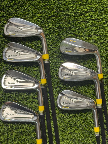 Right Handed Srixon Z 785 Iron Set 5-Pw, Aw Stiff Flex Elevate Tour Steel Shafts