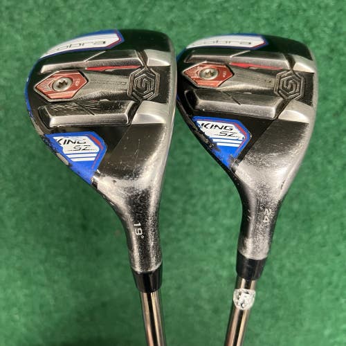 Cobra KING SZ 19 & 24 Hybrid Rescue Set Right Hand Regular Flex Graphite