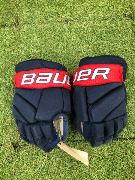 Blue Youth Bauer Vapor Team Gloves 8" (Used)
