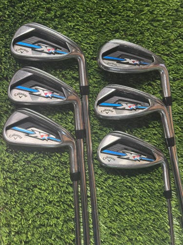 Right Handed Callaway XR OS Iron Set 6-PW-AW Steel Regular Flex