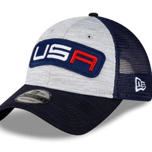 NEW Men's New Era Gray/Navy 2023 Ryder Cup Friday Round 9TWENTY Snapback Golf
