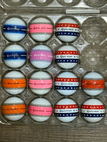 14 TaylorMade Tour Response Golf Balls with Stripe Design - 5A MINT CONDITION