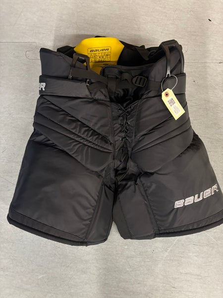 Black Senior Medium Bauer Supreme One.9 Hockey Goalie Pants (Used)