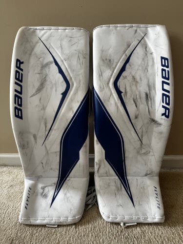 Small Bauer FlyLite Goalie Leg Pads (Used)