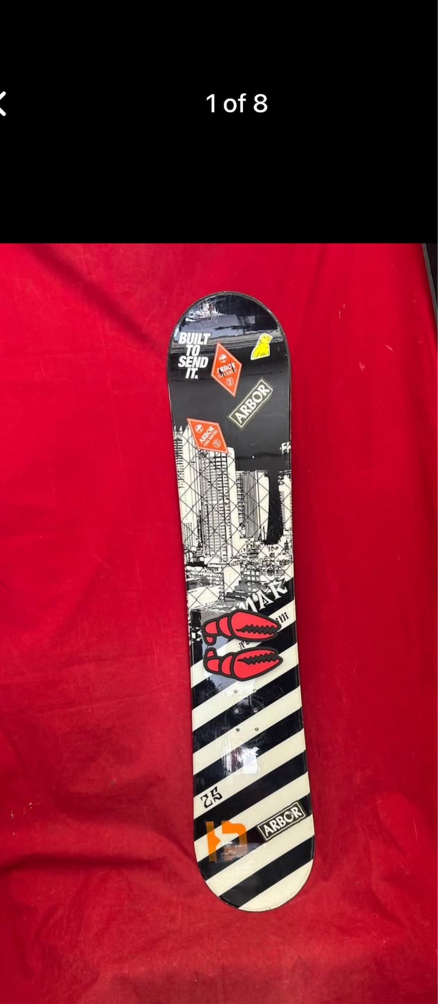 Kids Burton Process Snowboard With Burton Zipline Step On Bindings