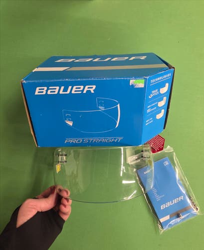 Bauer Pro Straight Visor Clear Cages, Visors & Shields (New)
