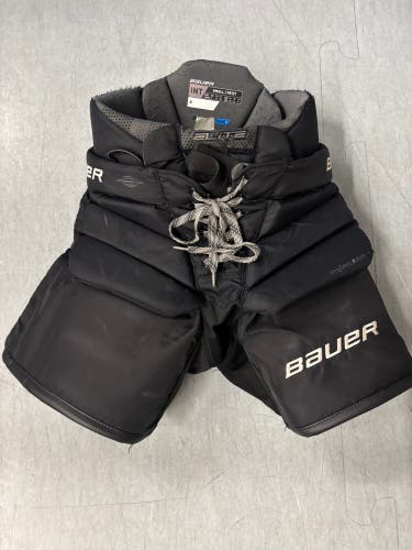 Black Intermediate Small Bauer Elite Hockey Goalie Pants