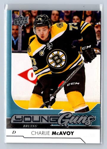 Charlie McAvoy Boston Bruins 2017-18 Upper Deck Series 1 Young Guns #242 RC